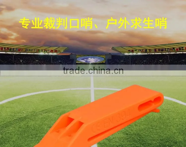 Flat plastic whistle custom print whistle cheap custom whistle lanyard