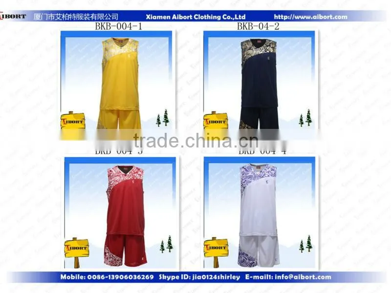 BKB-004-3 School basketball Uniform OEM series