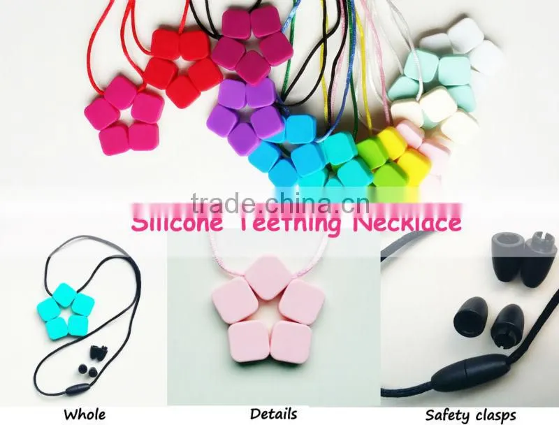 Hot Sale Fashion Jewelry,Wooden Necklace/BPA Free Silicone Jewelry