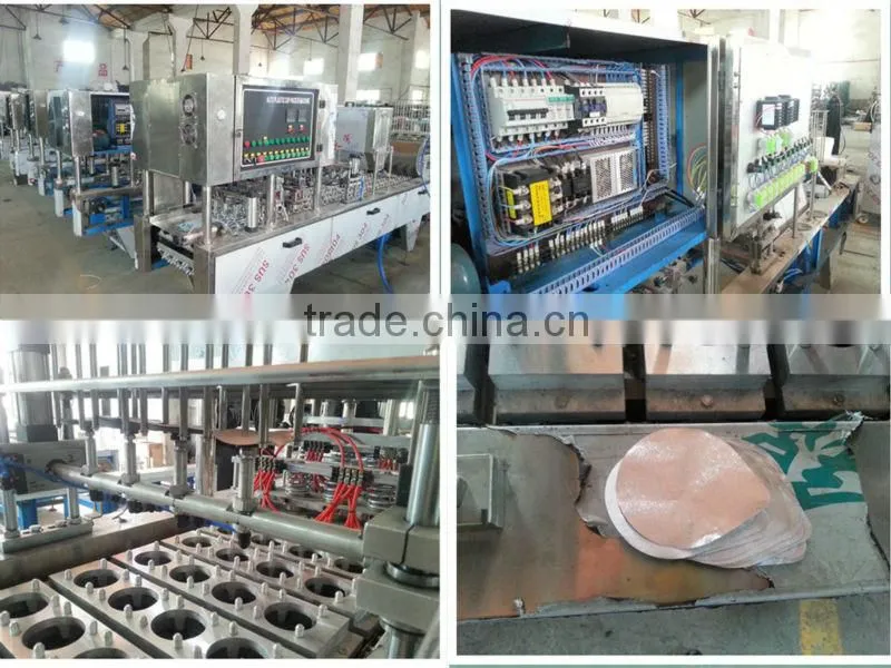 Ice cream cup filling and sealing machine