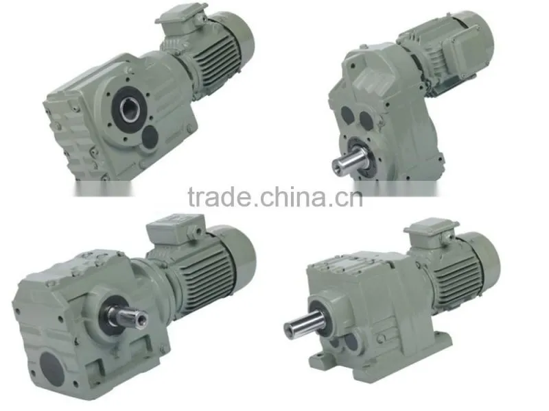Good quality helical inline gearbox with electric motor