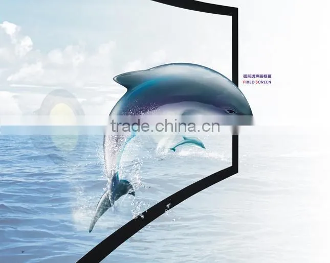High Contrast Theatre Fabric / fixed frame screen for high level home theater