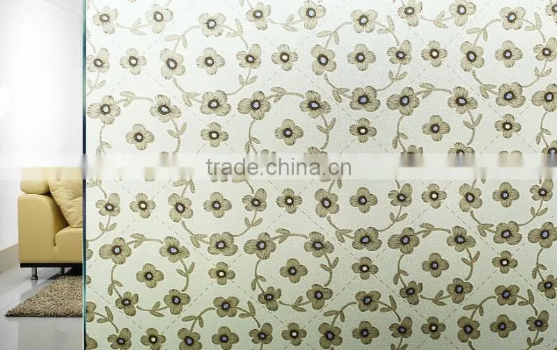 color printing self-adhesive window glitter film