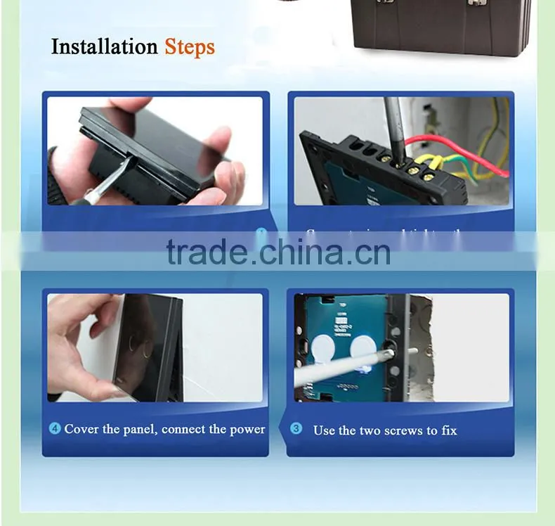 China Supplier Wallpad Luxury Waterproof Black Crystal Glass 110~250V RJ45 Computer Internet Network Wall Socket Switch