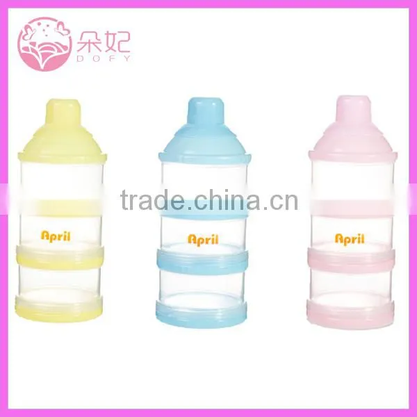 Three pieces 400g-1800g food grade baby milk powder container