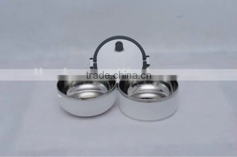 double layers stainless steel plastic lunch box with handle/Airtight Lunch box/ Waterproof Lunch box