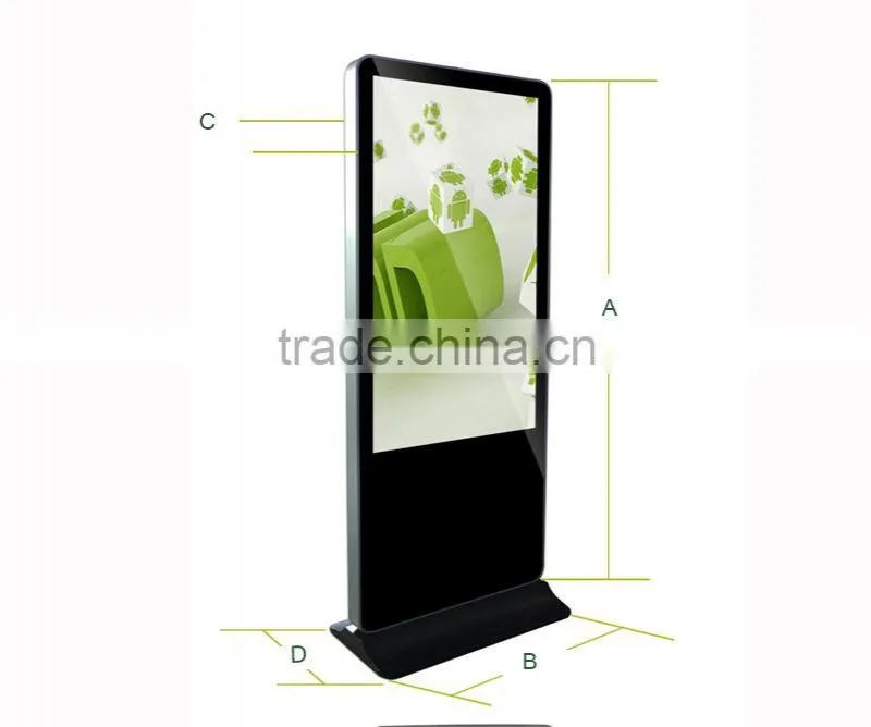 Chestnuter 42 inch floor standing digital signage with Free Opensource digital signage server software