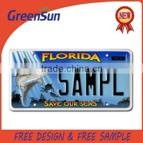 Super quality Promotion personalized car registration plates
