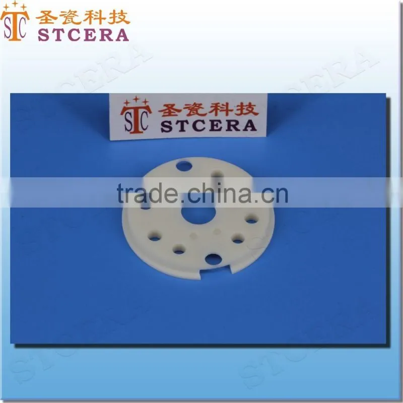 STCERA 95% al2o3 alumina ceramic parts spacer with holes ceramic plates