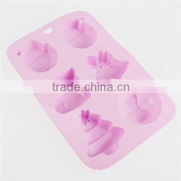 Christmas promotion gift silicone snowman cake mold