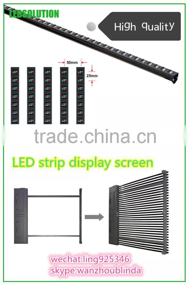 Led strip video screen led display led curtain led light p16 p20 p25 p31.25 p50 pixel