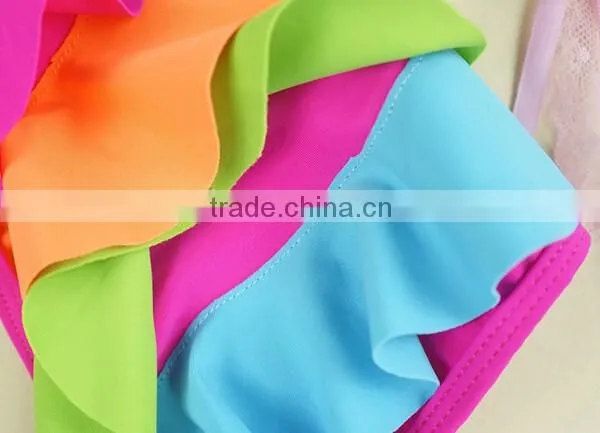2016 2X Kid Girl Beachwear Bikini Chlidren Bowknot Swimwear Children Sling Bikini Swimsuit