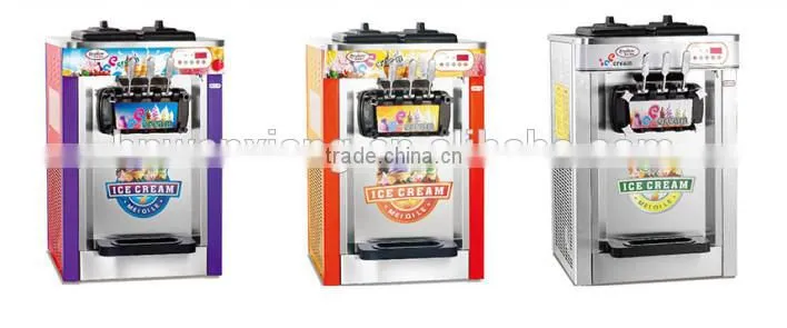 ice cream machine/3 flavors soft ice cream machine/commercial ice cream making machine