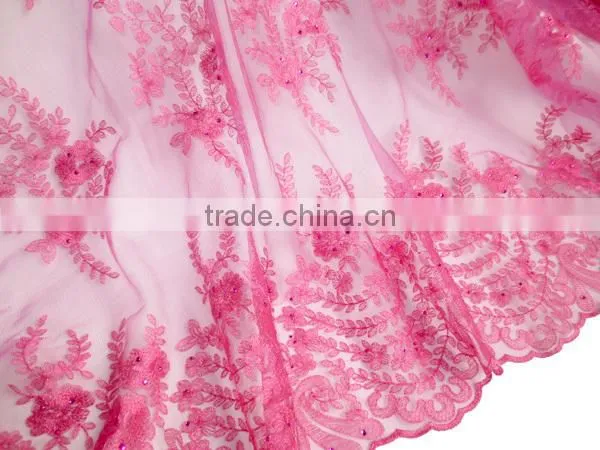 Net Embroidery Stones Laces/Hot Selling French Laces/Low Price French Net Laces