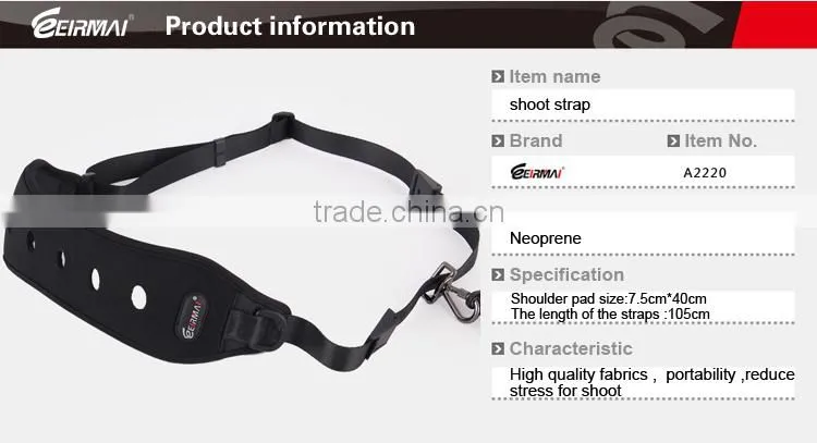 High Quality Genuine Neoprene Camera Wrist Strap A2220