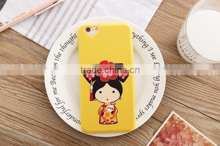 Eco-friendly silicone phone case/cute cartoon phone case for Iphone cellphone