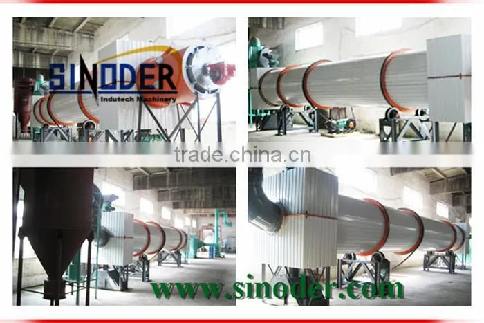 Provide gypsum rotary dryer for drying gypsum, coal, wood chips,sawdust, pellets, powder -- Sinoder Brand