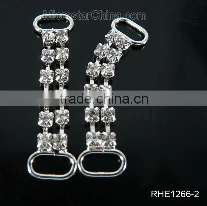 Fashion design crystal charms rhinestone connector for bikini