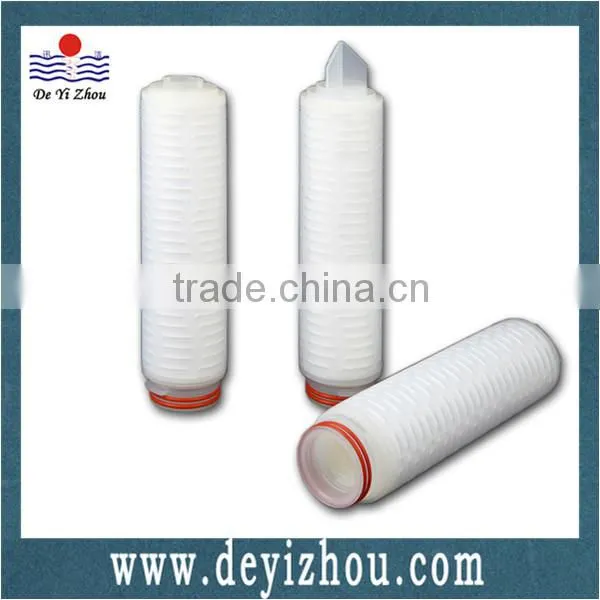 China Manufacturer Hydrophilic PVDF membrane pleated filter element