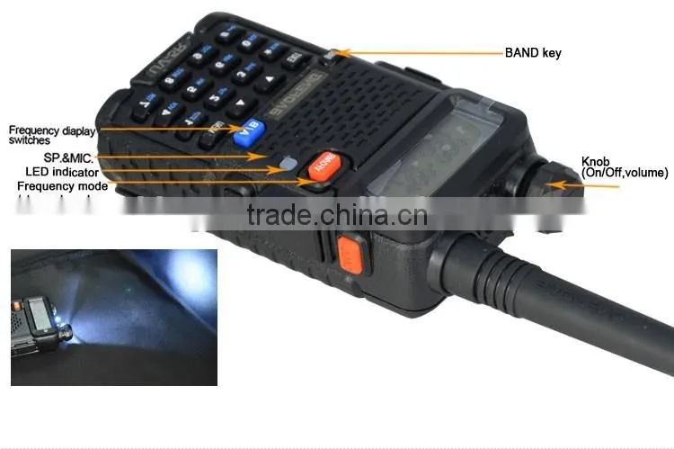 Baofeng radio Baofeng UV-5r walkie talkie with programming software pufung millitary VHF UHF radio uv-5r large distance radio