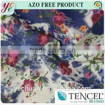 160gsm Plain Dyed Twill 100% Tencel Fabric
