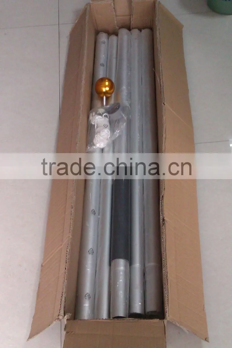 5m to 10 m outdoor aluminum telescopic Flagpole For Square Flag /flagpole light pole/telescopic country flagpole