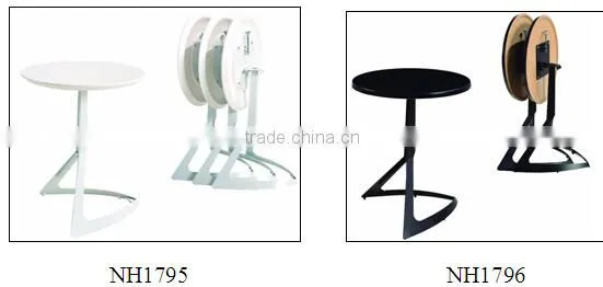 Wholesale Fashion Red plastic ABS square folding table, coffee table table (NH895)