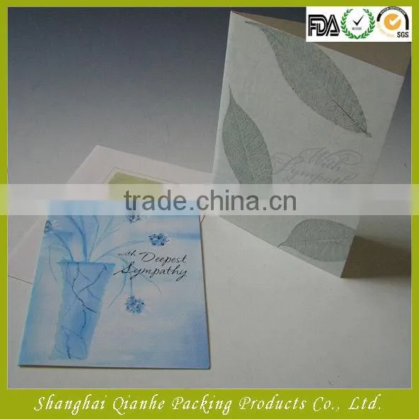 folding invitation card,OEM greeting card in China
