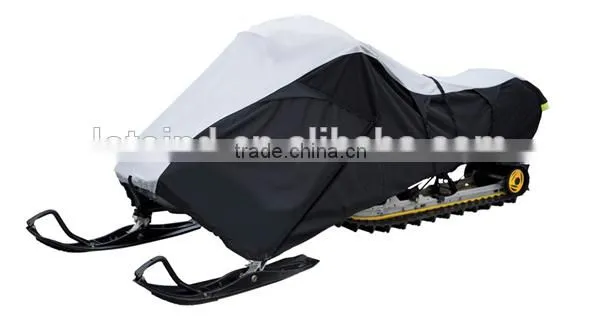 600D heavy duty water resistant snowmobile cover, 600D black heavy duty snowmobile storage cover, waterproof snowmobile cover
