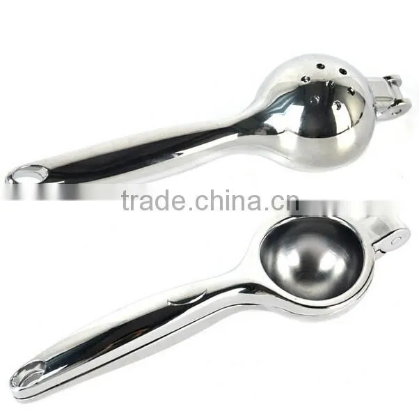 Premium Quality Stainless Steel Press Lemon Lime Squeezer Citrus Manual Juicer Silver