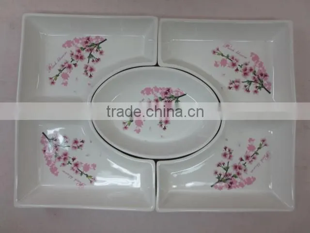 Flower Decal Ceramic Mug for Home/ Restaurant/Office