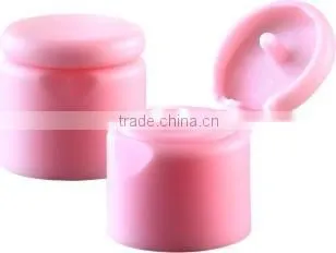 Plastic flip on cap