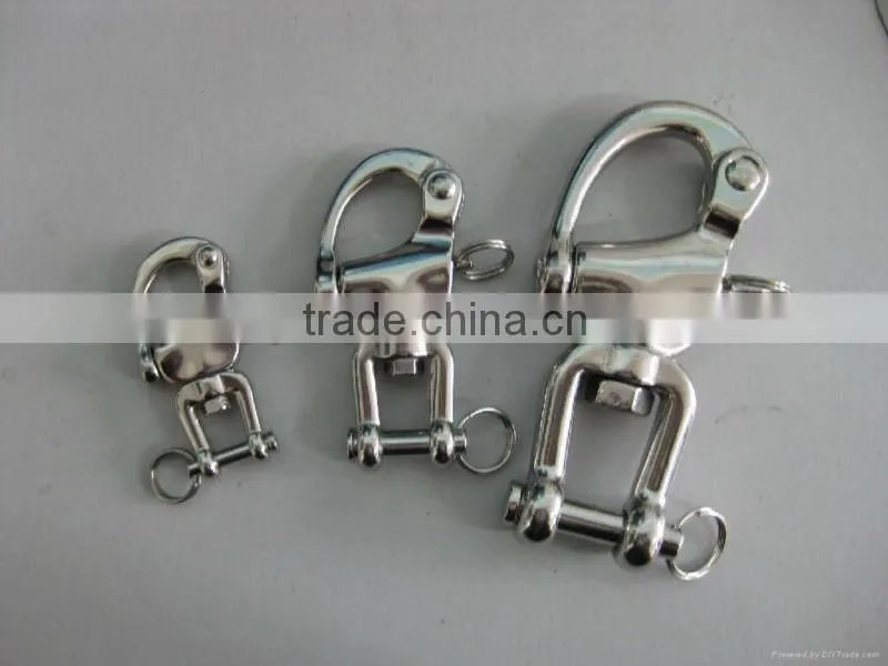 Stainless Steel Jaw Swivel Snap Shackle