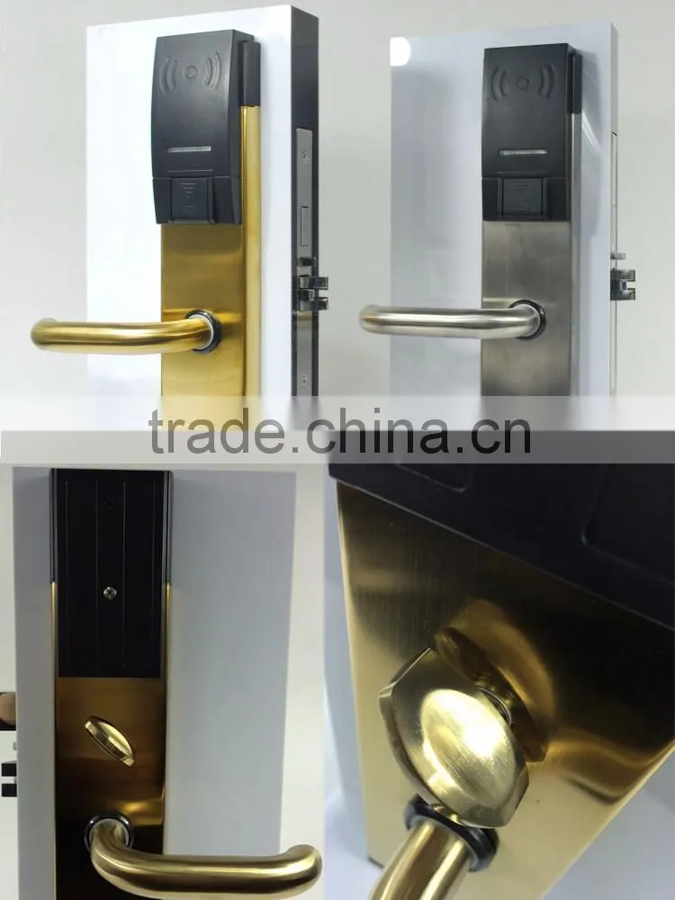 CE certificate Stainless Steel rfid security electric handle safe digital smart keyless hotel key card lock
