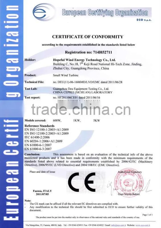 Green power wind turbine clean energy grid tie inverter for wind turbine 5KW 48v for selling
