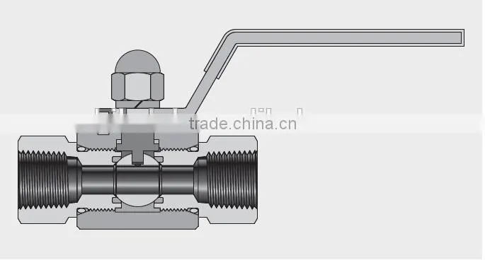 2 way stainless steel ball valve, brass valve ball, CNG ball valves 3/4 inch with ISO9001;2008 certification