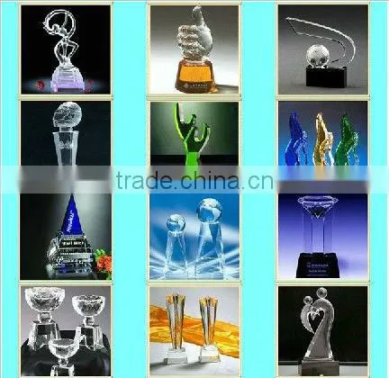 Hot Sale Crystal Business Service Trophy For Corporate Items