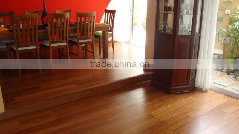 New arrival Natural Solid Bamboo Flooring Market Teak Color Flooring Carbonized Bamboo Flooring,Durable Click Bamboo Parquet