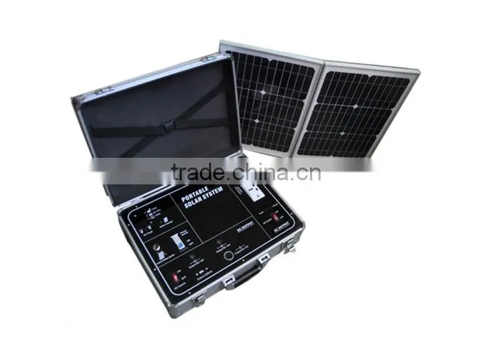 Solar powered system/portable solar DC power generator/home use 34W