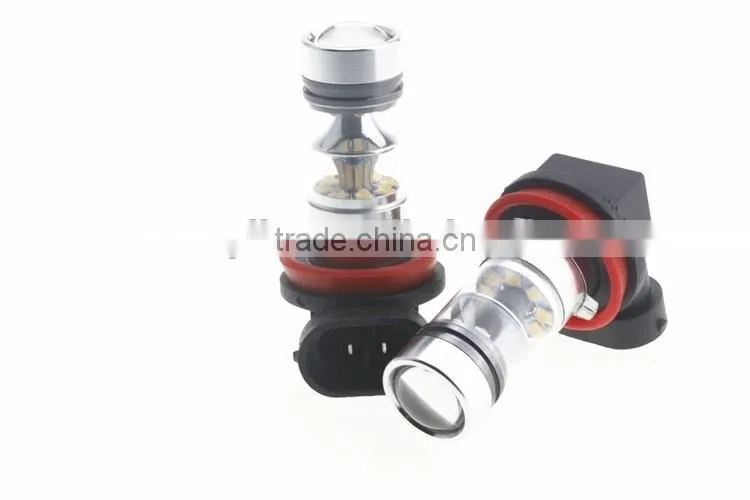 High lumen per watt led h8 led fog light bulb auto led light crees DRL bulb