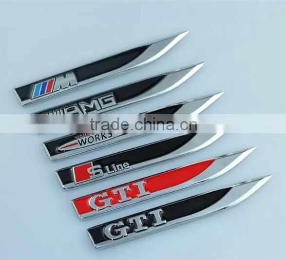 Car logo metal docoration door sticker badges emblem