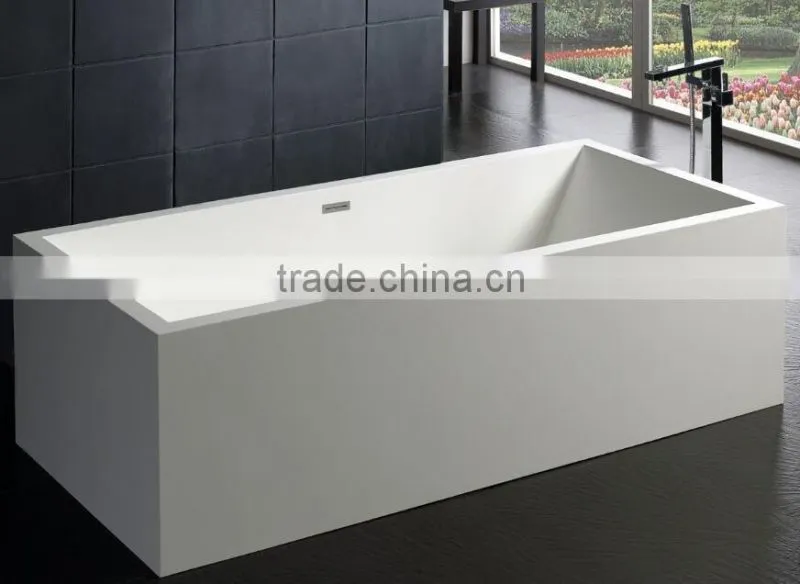 New product hotel bathroom project artificial stone bathtubs, freestanding bathtub,acrylic solid surface bathtub