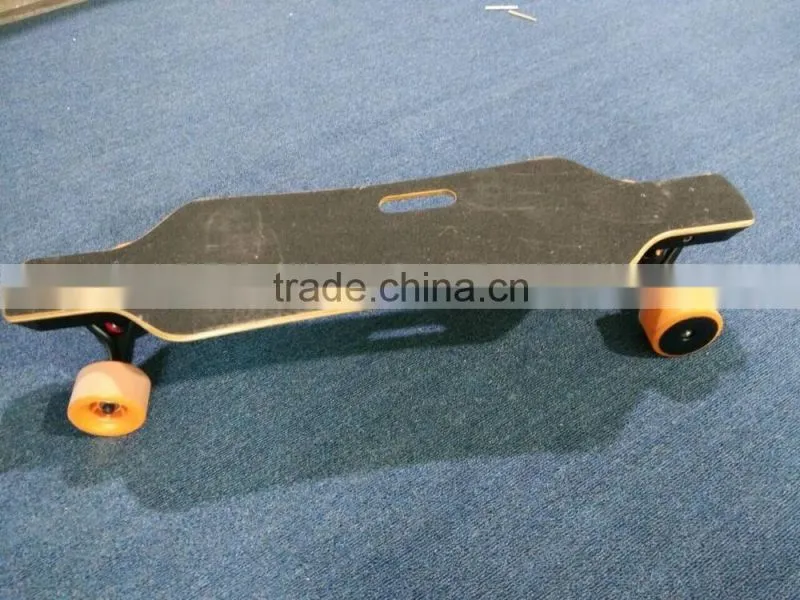 2016 No Foldable 4-wheel Electric Longboard Skateboard, 1800w Dual Drive Hub Motor Skate Board With Samsung Battery