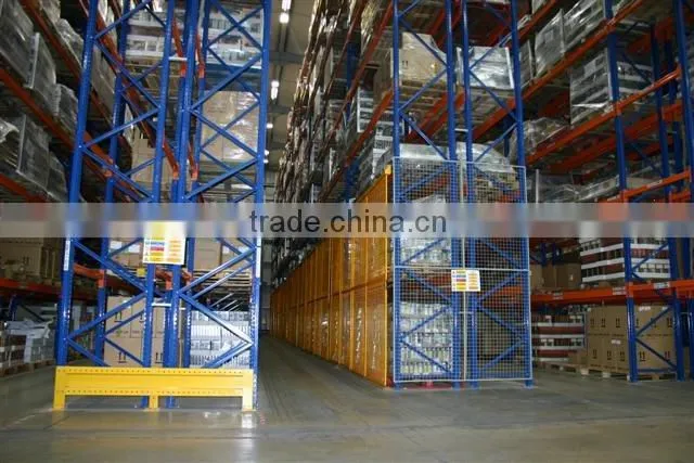 Heavy duty warehouse VNA very narrow aisle rack