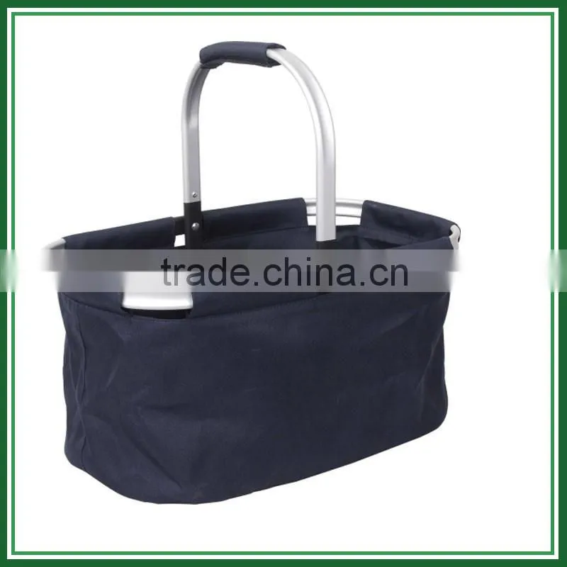 Factory custom collapsible picnic basket, folding picnic basket