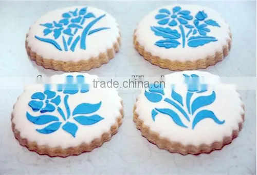 Garden flowers Cup Cake Stencils Cookie and Coffee Stencils Set