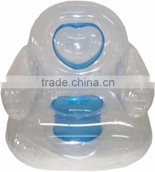 Clear transparent inflatable chesterfield sofa air couch for promotion