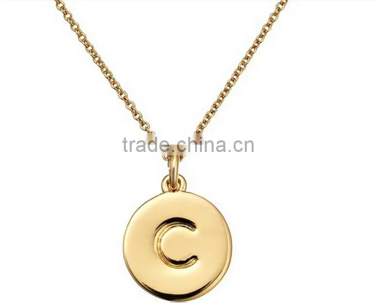 Unique Fashion Necklace Alphabet Pendant Designs /Letter Pendant/Silver Necklace