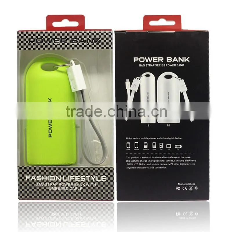 Ultrathin Rohs Power Banks For Mobile Phone 2600mah Battery Powered Emergency Power Bank
