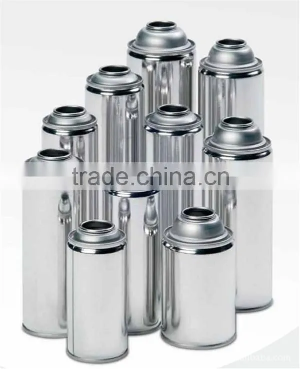 Aluminum empty aerosol body spray can